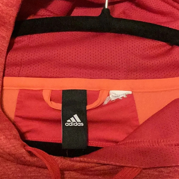 Womens ADIDAS LOGO Hoodie Sweatshirt Climawarm Size Large 1-10 - Picture 5 of 7